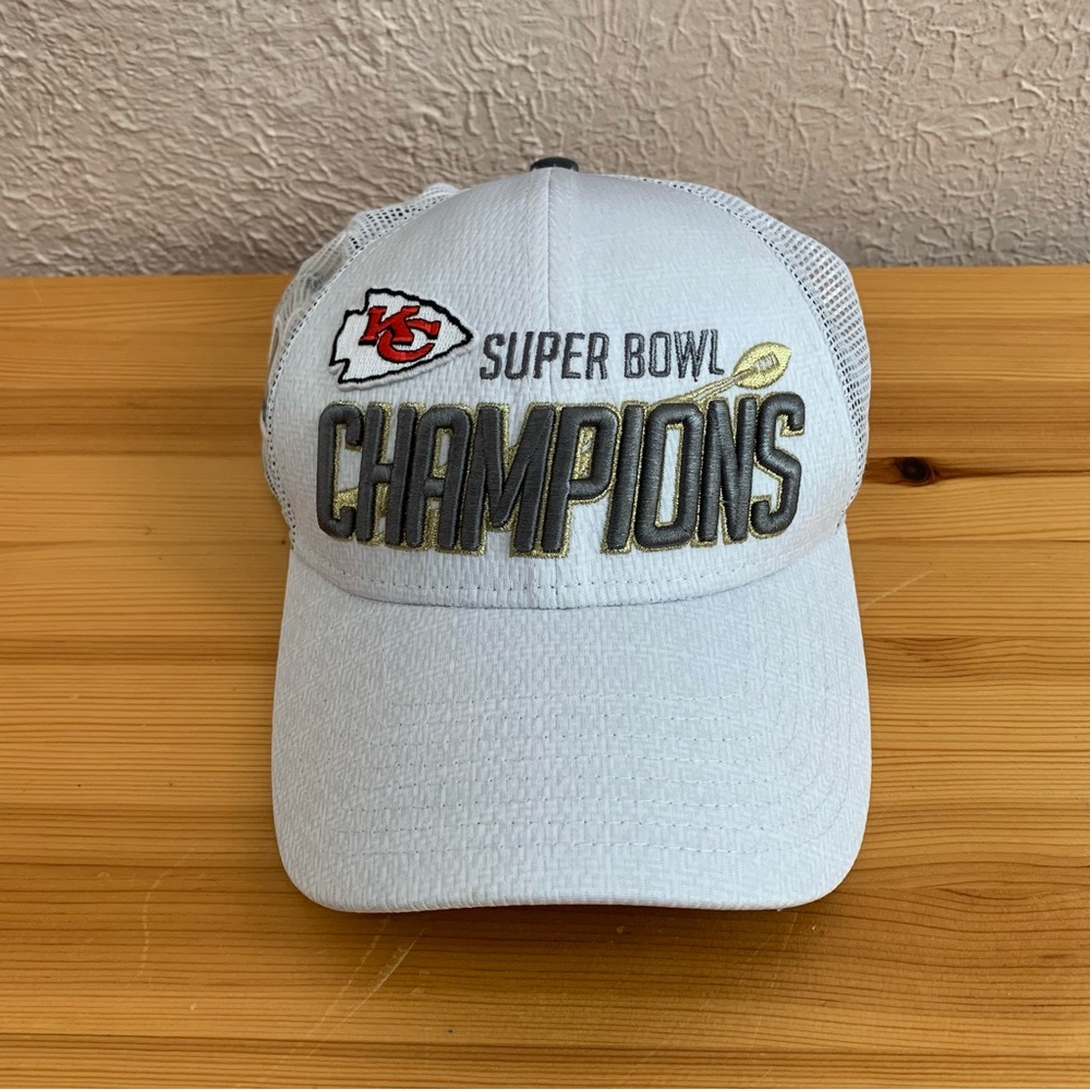 Kansas City Chiefs Super Bowl LIV Champions Hat White One Size